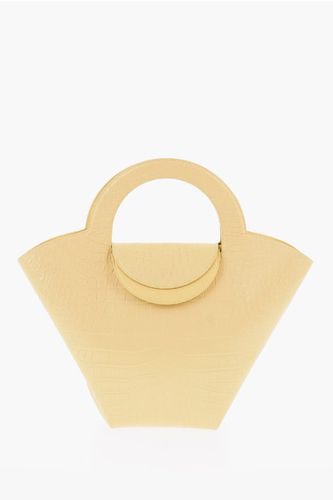 Crocodile Printed Leather Tote Bag with Pouch size Unica - Bottega Veneta - Modalova