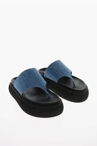 Denim SELENE Platform Thong Sandals size 40 - The Attico - Modalova