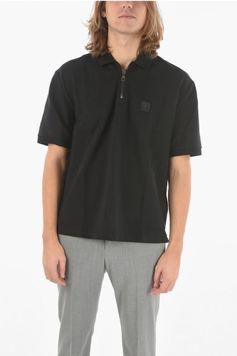 Extrafine Jersey MUSIC BOLT Half-zip Polo T-Shirt with Logo size Xxl - Neil Barrett - Modalova
