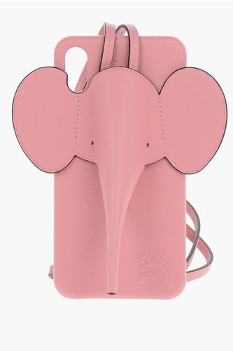 Grained-leather ELEPHANT Iphone X Case with Detachable Strap Größe Uni - Loewe - Modalova