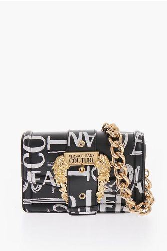 JEANS COUTURE All-Over Logo Printed Faux Leather Shoulder Ba size Unic - Versace - Modalova