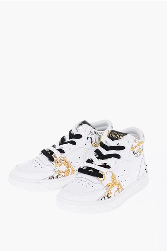JEANS COUTURE Baroque Printed Leather STARLIGHT High-Top Sne size 40 - Versace - Modalova