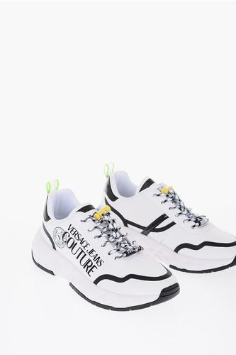 JEANS COUTURE Fabric ATOM Sneakers with Printed Contrasting size 40 - Versace - Modalova