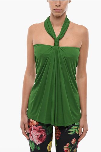 Knotted Neck Top with Back Zip Größe 42 - Loewe - Modalova