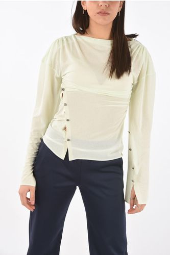Long-sleeved Buttoned Split T-Shirt size S - Acne Studios - Modalova