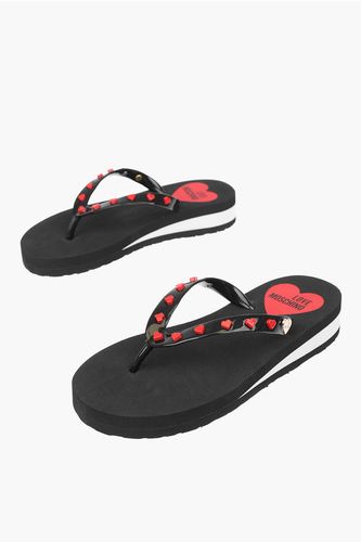 LOVE pvc flip flop EVA30 with heart size 35 - Moschino - Modalova