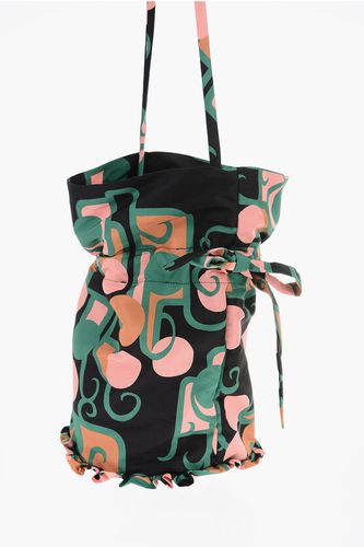 Patterned Bucket Bag with Ruffle Details Größe Unica - La Double J - Modalova