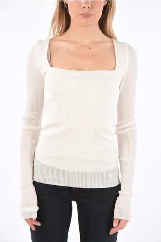 Ribbed square neck sweater Größe 4 - Moon Choi - Modalova