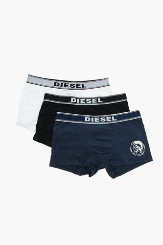 Set 3 Pairs of Stretch Cotton Boxer with Logoed Elastic Band size L - Diesel - Modalova
