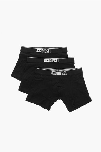 Set 3 Pairs of Stretch Cotton Boxer with Logoed Elastic Band size S - Diesel - Modalova