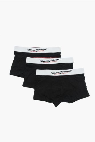 Set 3 Pairs of Stretch Cotton Boxer with Logoed Elastic Band size S - Diesel - Modalova
