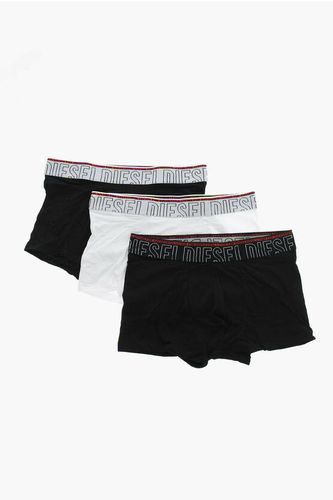 Set 3 Pairs of Stretch Cotton Boxer with Logoed Elastic Band size S - Diesel - Modalova