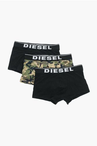 Set 3 Pairs of Stretch Cotton Boxer with Logoed Elastic Band size S - Diesel - Modalova