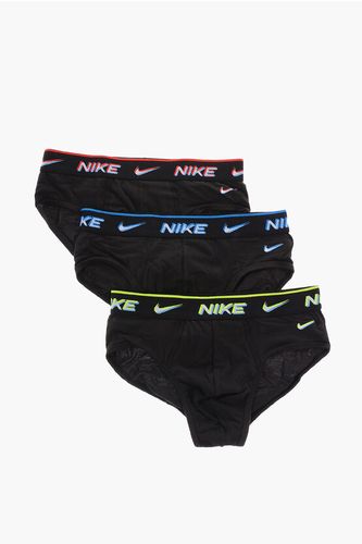 Set of 3 Stretch Cotton Briefs with Logoed Elastic Band size M - Nike - Modalova