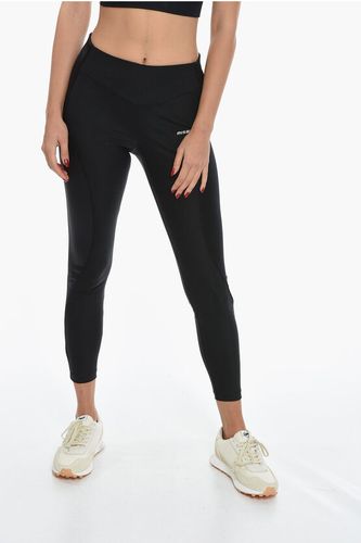 Solid Color Stretch Leggings with Contrasting Logo Größe L - MISBHV - Modalova
