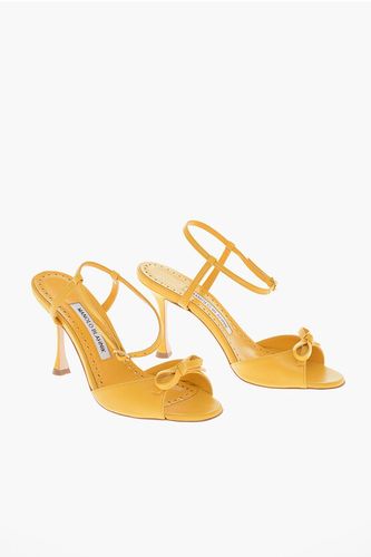 Spool Heel PERTINAXA Leather Sandals 8cm size 37,5 - Manolo Blahnik - Modalova