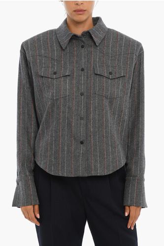 Tweed Shirt With Shoulder Pads Größe 40 - The Mannei - Modalova