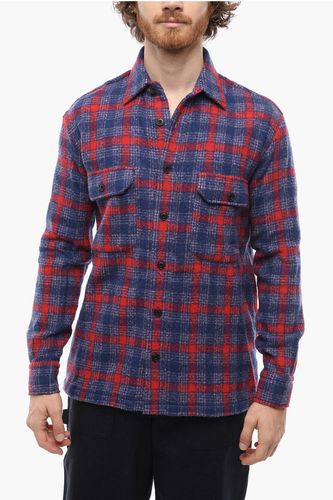 Utility Pockets WESTER COLOR Wool Blend Shirt Größe L - Destin - Modalova