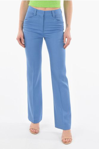 Virgin Wool Slim Fit Straight Pants size 38 - Victoria Beckham - Modalova