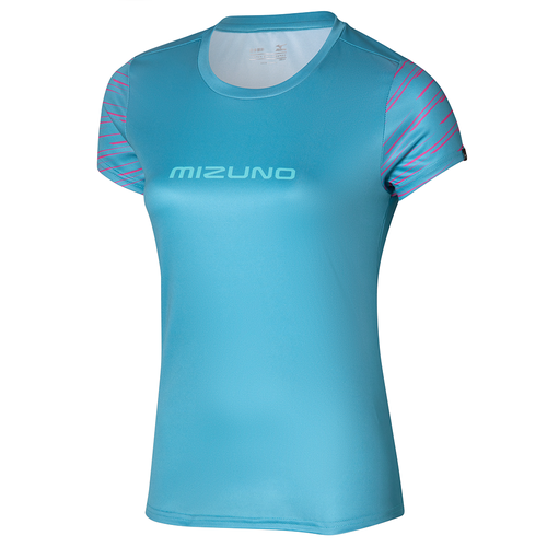 Athletics Graphic Tee Maui Blau Women Grösse XL - Mizuno - Modalova