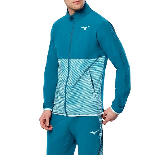 Charge Printed Jacket Hombre Talla S - Mizuno - Modalova