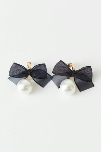 Pearl bow earrings - Gina Tricot - Modalova