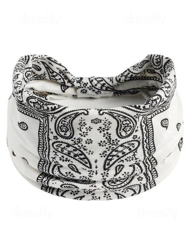 Fashion Women's Hair Accessories Bohemian Headband Paisley Printed Elastic Wide Sports Headband - DressLily.com - Modalova