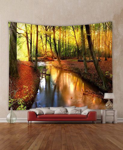 Sunlight And Forest Landscape Print Home Decor Hanging Wall Tapestry Fashion Online - DressLily.com - Modalova