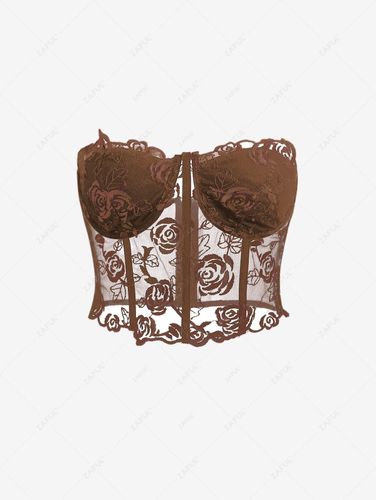 Women Tank Tops Corset-style Lace Bustier Tube Top S - ZAFUL Product Catalog (GBP) - Modalova