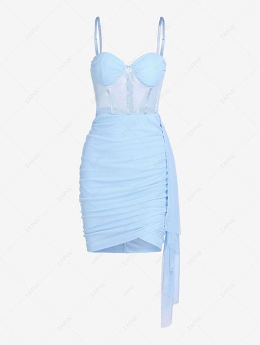 Mini Dress Corset-style Tulip Ruched Wedding Guest Dress S - ZAFUL - Modalova