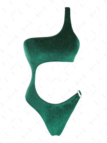 Traje de Baño Acanalado de Corte Alto con Una Pieza - ZAFUL - Modalova