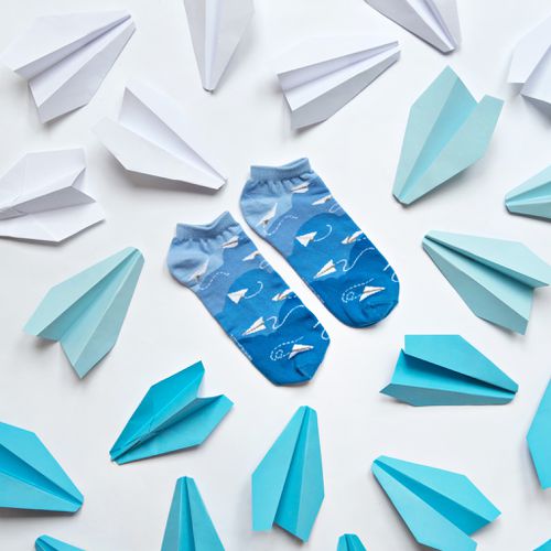 Unisex's Socks Short Paper Planes - Banana Socks - Modalova