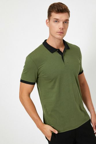 Polo T-shirt - Green - Regular - Koton - Modalova