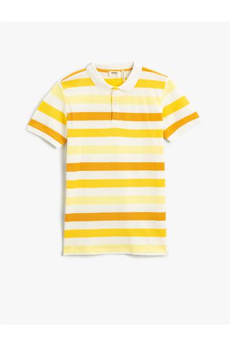 Polo T-shirt - Yellow - Fitted - Koton - Modalova