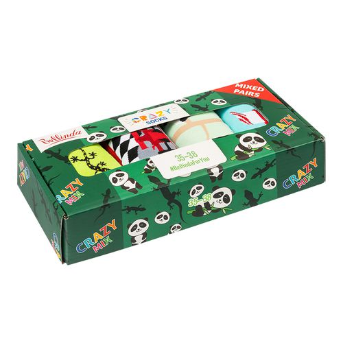 CRAZY SOCKS BOX - Gift box of fun crazy socks 4 pairs - Bellinda - Modalova