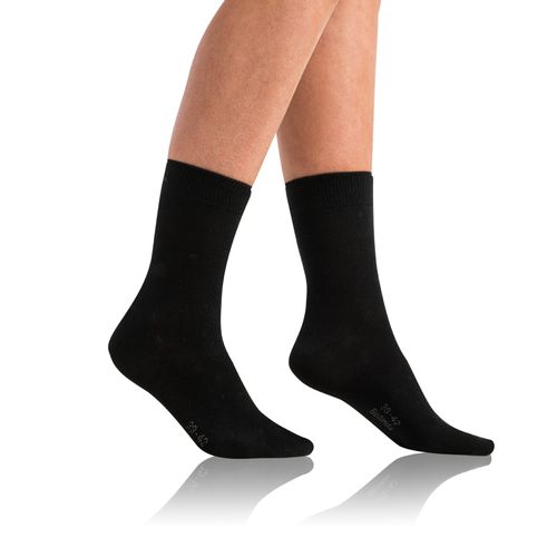 CLASSIC SOCKS 2x - Women's cotton socks 2 pairs - black - Bellinda - Modalova