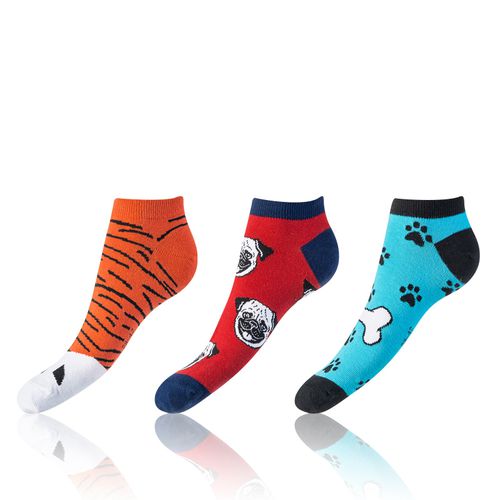 CRAZY IN-SHOE SOCKS 3x - Modern colorful low crazy socks unisex - orange - red - blue - Bellinda - Modalova