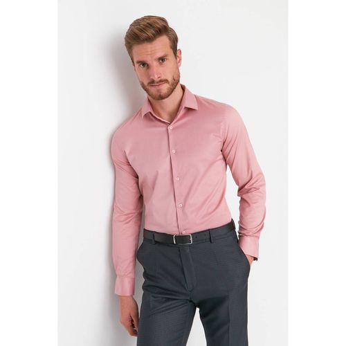 Dried Men's Slim Fit Italian Collar Basic Shirt - Trendyol - Modalova