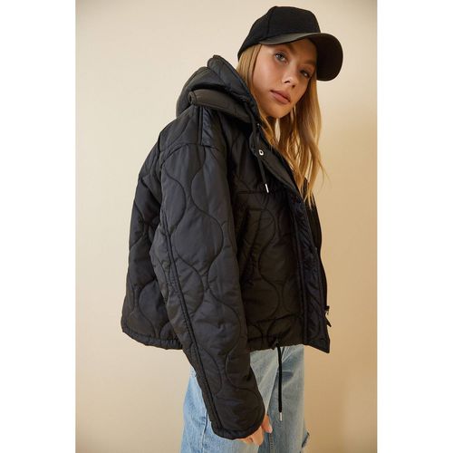 Women's Hooded Quilted Coat - Happiness İstanbul - Modalova