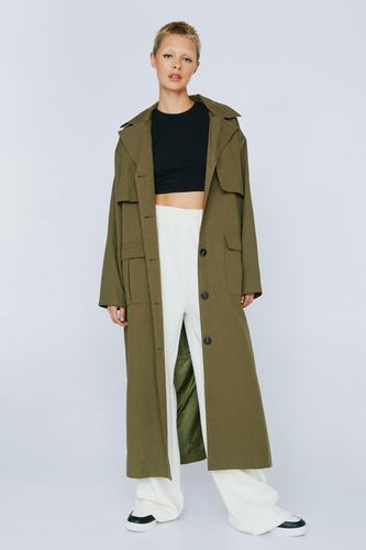 Womens Premium Hooded Trench Coat - - 4 - Nasty Gal - Modalova