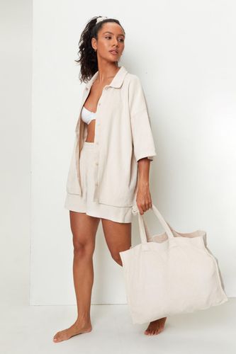 Womens Towelling Shirt and Shorts 4 Piece Cover Up Set - - 10 - Nasty Gal - Modalova
