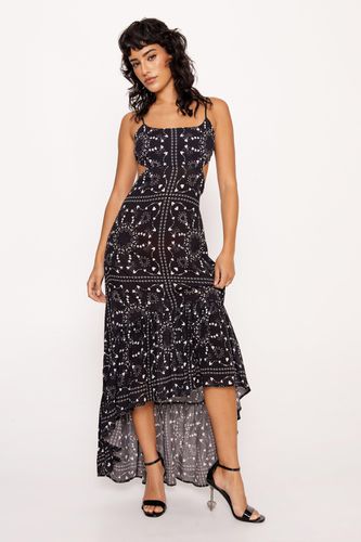 Womens Heart Bandana Print Strappy Maxi Dress - - 6 - Nasty Gal - Modalova