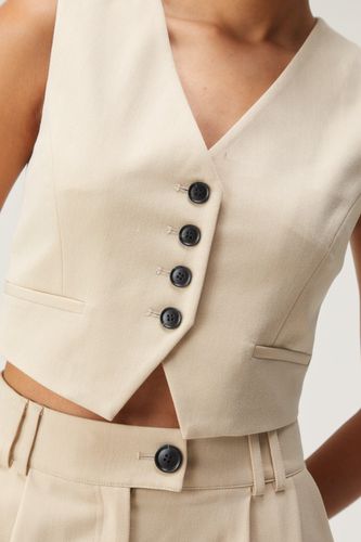 Womens Tailored Button Front Suit Vest - - 4 - Nasty Gal - Modalova