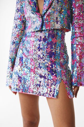 Womens Premium Sequin Mini Skirt - - 4 - Nasty Gal - Modalova