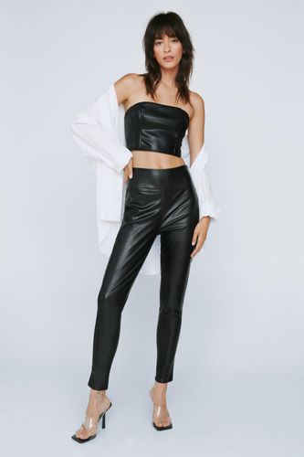 Womens Faux Leather Skinny trousers - - 6 - Nasty Gal - Modalova