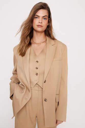 Womens Premium Melange Tailored Blazer - - 6 - Nasty Gal - Modalova