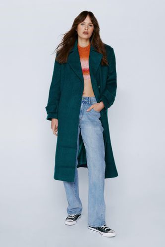 Womens Premium Epaulet Detail Oversized Wool Blend Coat - - 4 - Nasty Gal - Modalova
