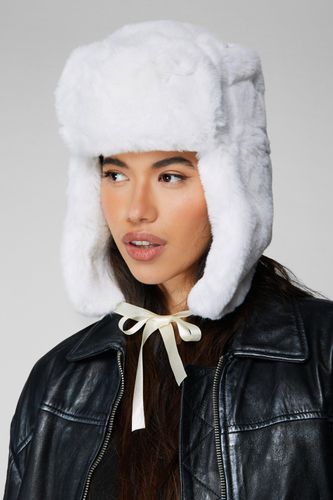 Womens Faux Fur Trapper Hat - - ONE SIZE - Nasty Gal - Modalova