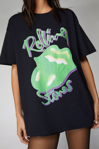 Womens Rolling Stones Green Oversized Graphic T-shirt - - S - Nasty Gal - Modalova