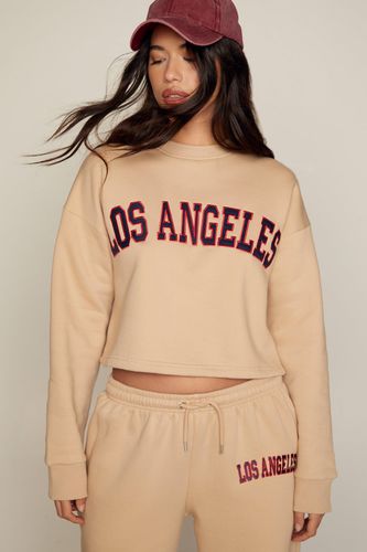 Womens Los Angeles Graphic Cropped Sweatshirt - - L - Nasty Gal - Modalova